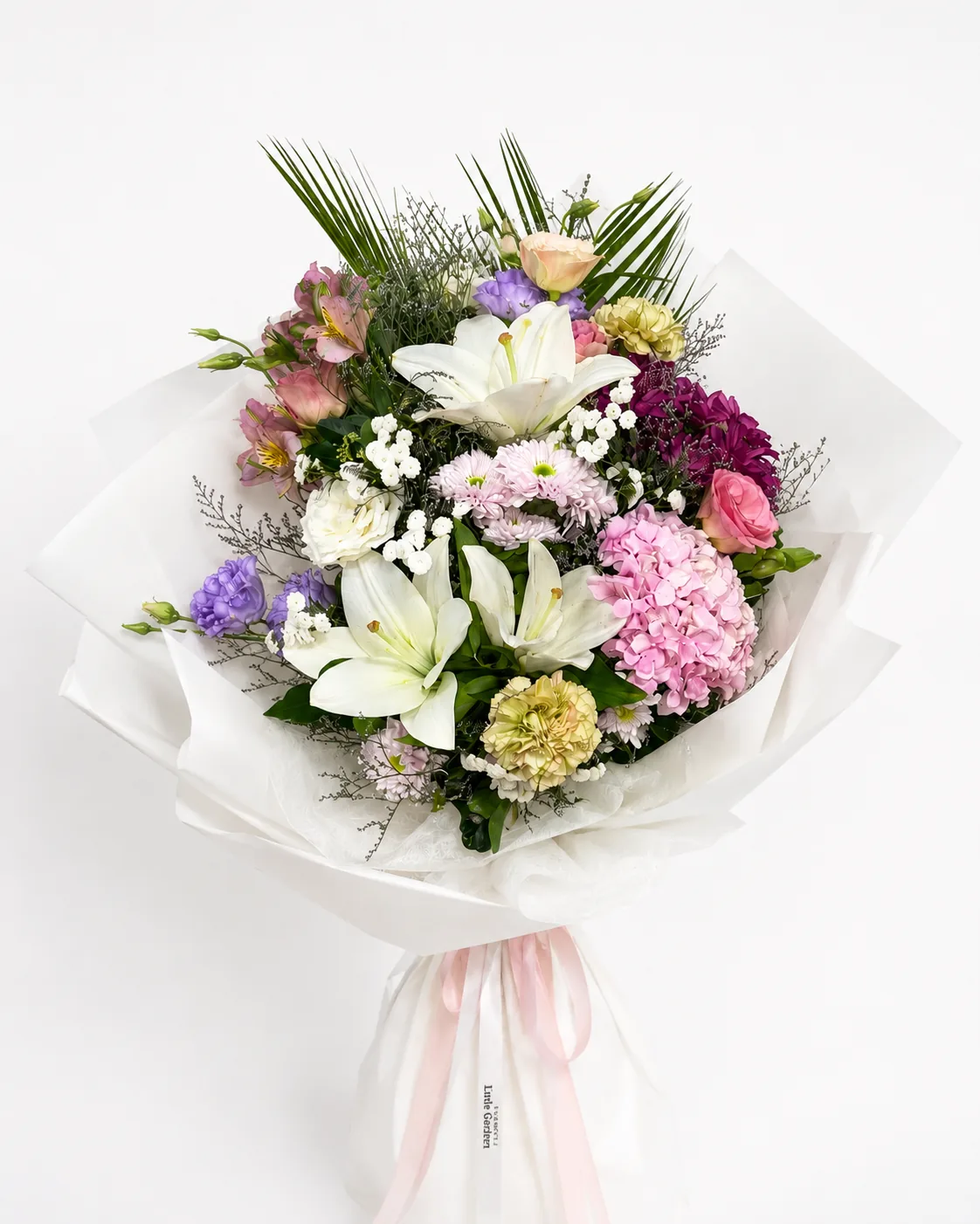 Engagement bouquet of lilies and hydrangea - flower delivery in Prilep
